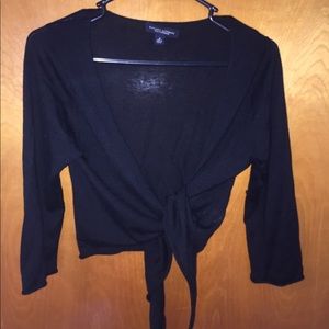 Banana Republic, cropped, black shawl/sweater